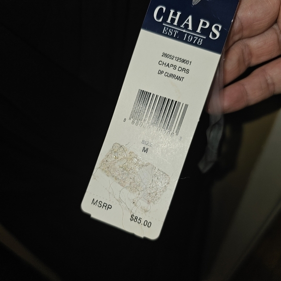 Chaps Woman’s Current  Faux Criss Cross Wrap Front Dress Size M NEW With Tags - Picture 3 of 4
